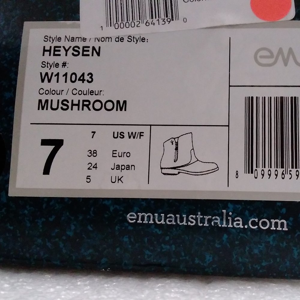 EMU HEYSEN WOMEN  Leather Boots Size-7  COD/87 - Picture 12 of 12